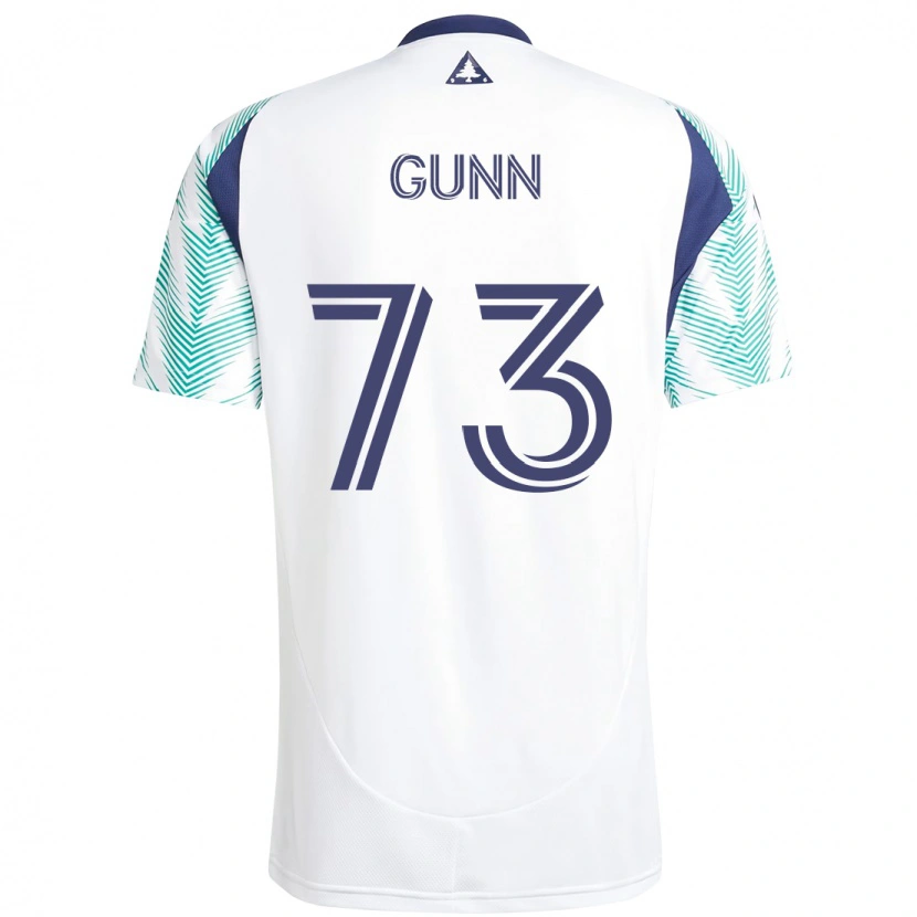 Danxen Heren Jd Gunn #73 Wit Blauw Uitshirt Uittenue 2025/26 T-Shirt