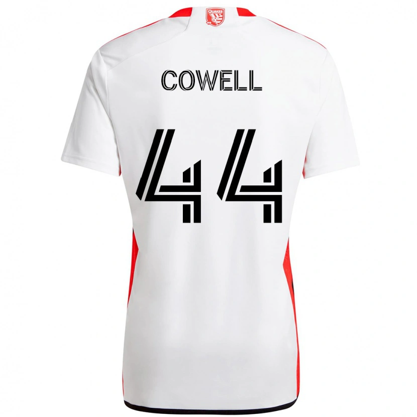 Danxen Heren Chance Cowell #44 Wit Rood Uitshirt Uittenue 2025/26 T-Shirt
