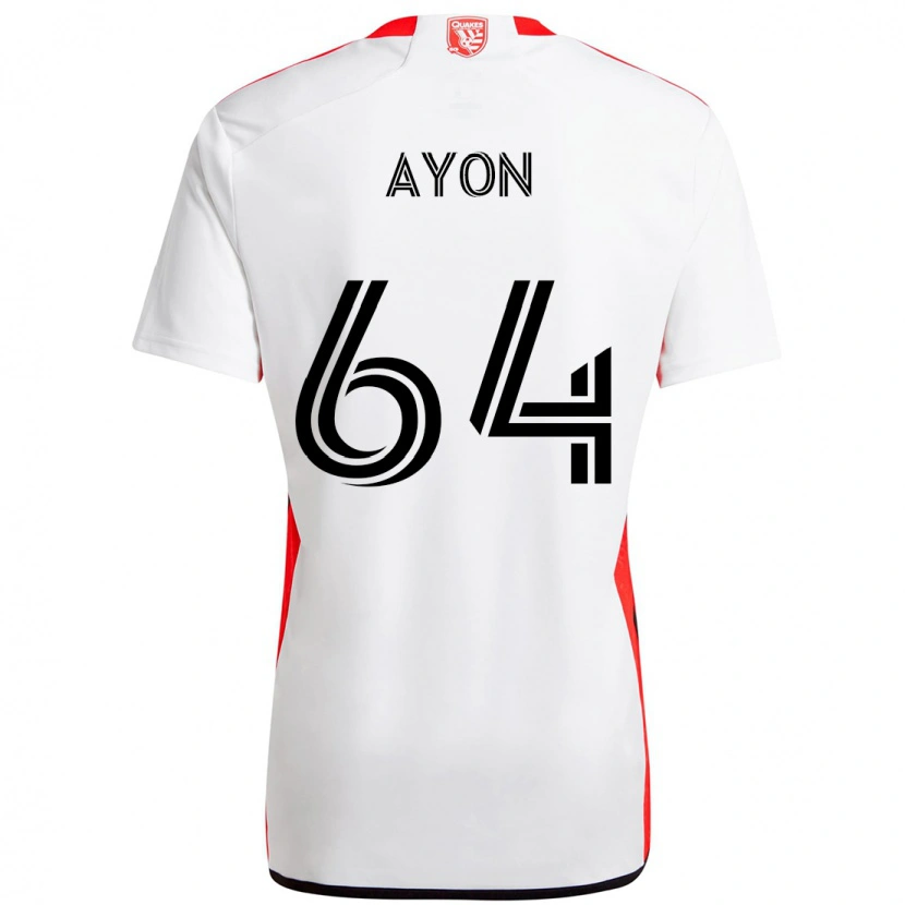 Danxen Heren Jerry Ayon #64 Wit Rood Uitshirt Uittenue 2025/26 T-Shirt