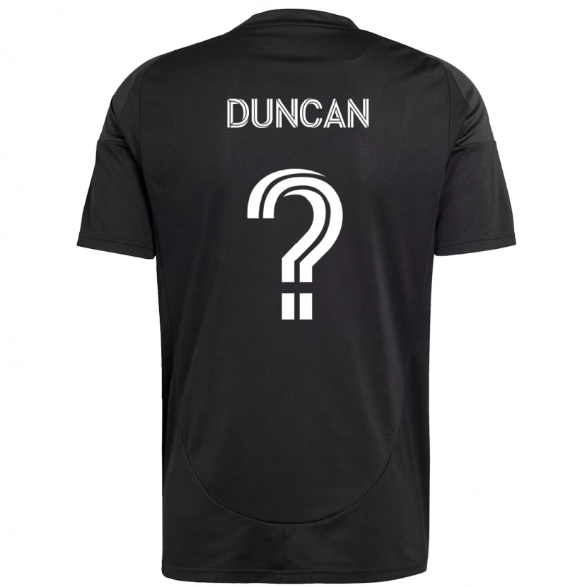 Danxen Heren Samuel Duncan #0 Zwart Wit Uitshirt Uittenue 2025/26 T-Shirt