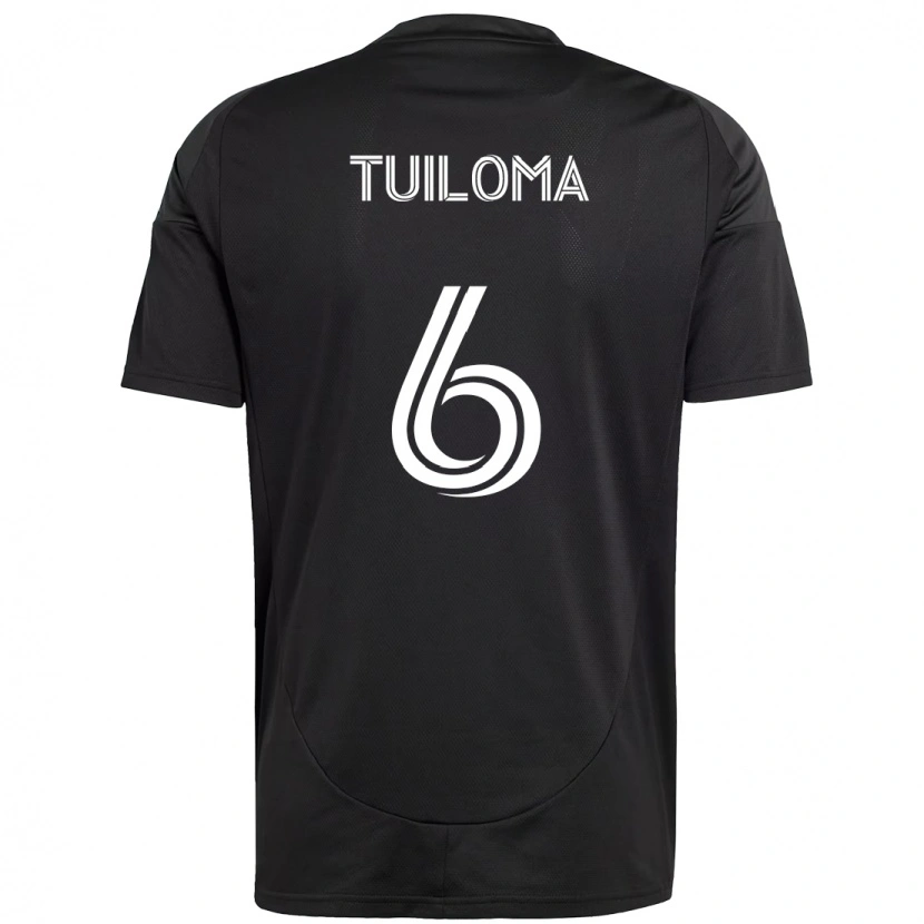 Danxen Heren Bill Tuiloma #6 Zwart Wit Uitshirt Uittenue 2025/26 T-Shirt