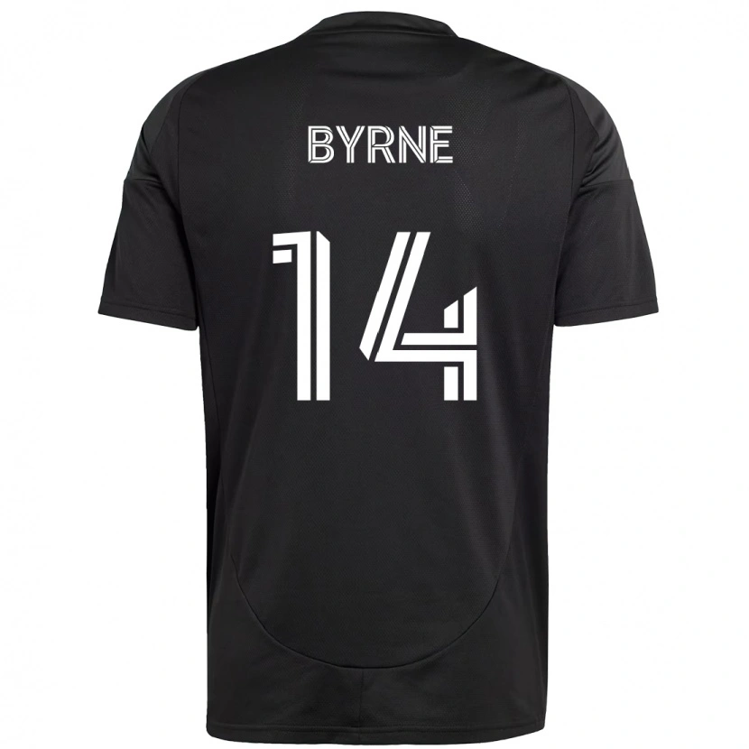 Danxen Heren Nathan Byrne #14 Zwart Wit Uitshirt Uittenue 2025/26 T-Shirt