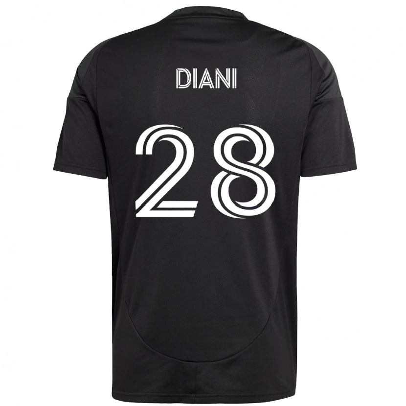 Danxen Heren Djibril Diani #28 Zwart Wit Uitshirt Uittenue 2025/26 T-Shirt