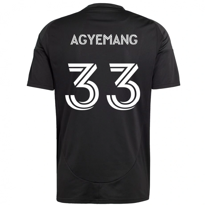 Danxen Heren Patrick Agyemang #33 Zwart Wit Uitshirt Uittenue 2025/26 T-Shirt