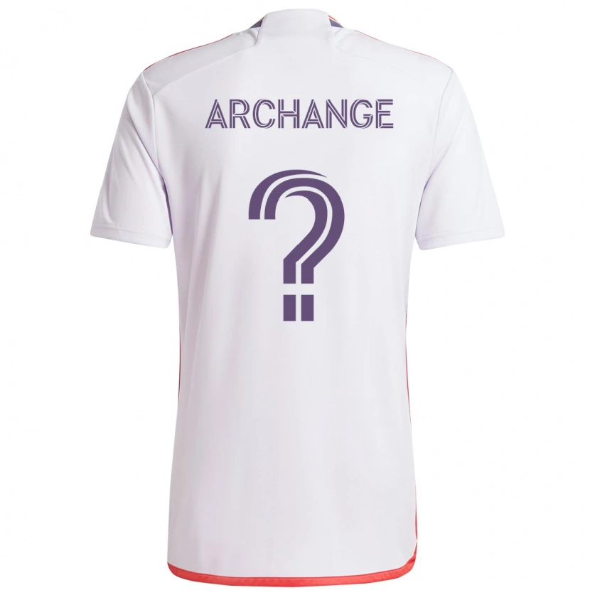 Danxen Heren Clovis Archange #0 Wit Paars Uitshirt Uittenue 2025/26 T-Shirt