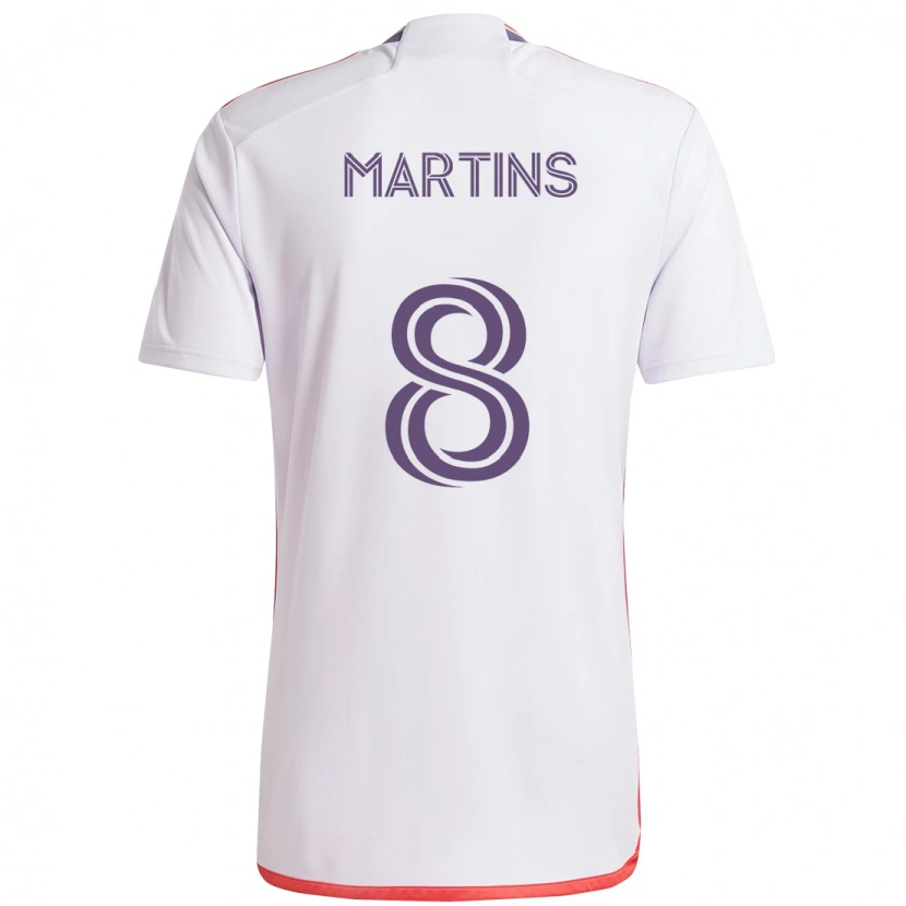 Danxen Heren Felipe Martins #8 Wit Paars Uitshirt Uittenue 2025/26 T-Shirt