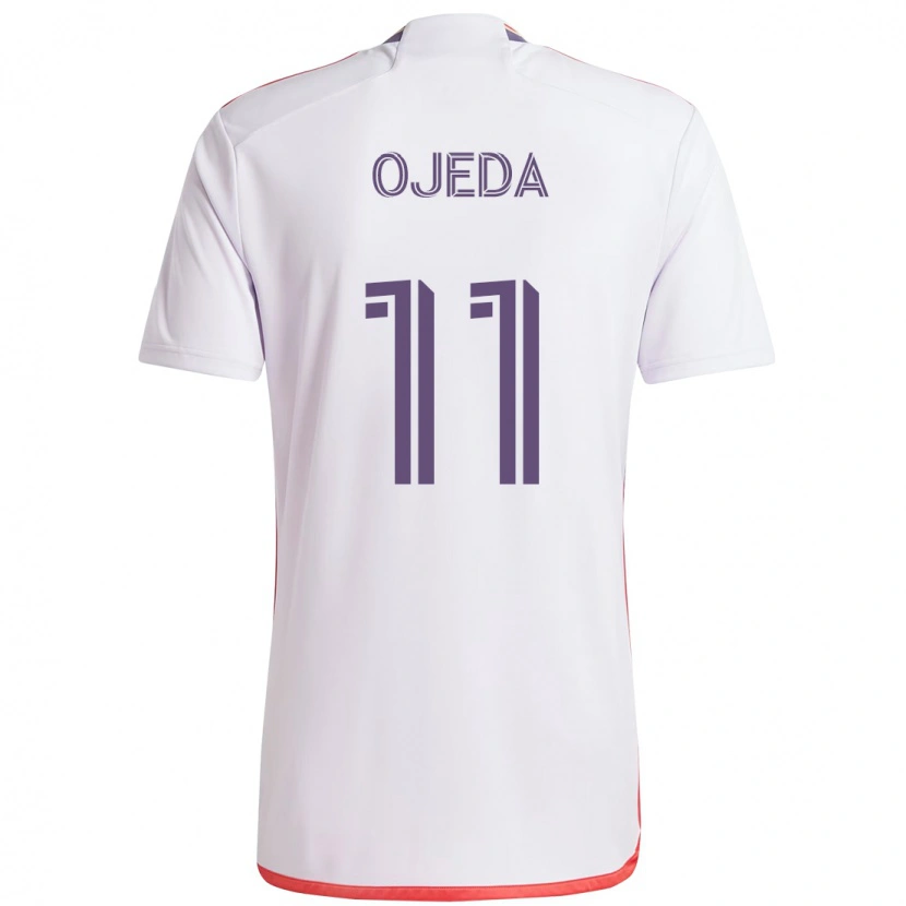 Danxen Heren Martín Ojeda #11 Wit Paars Uitshirt Uittenue 2025/26 T-Shirt