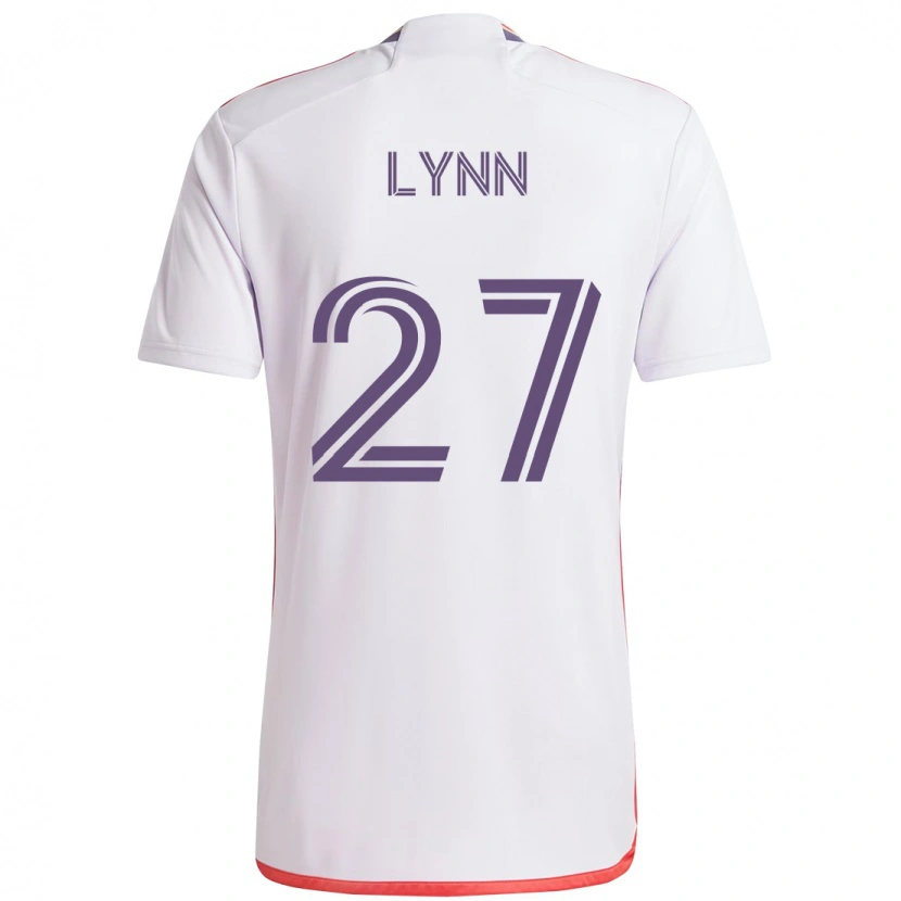 Danxen Heren Jack Lynn #27 Wit Paars Uitshirt Uittenue 2025/26 T-Shirt