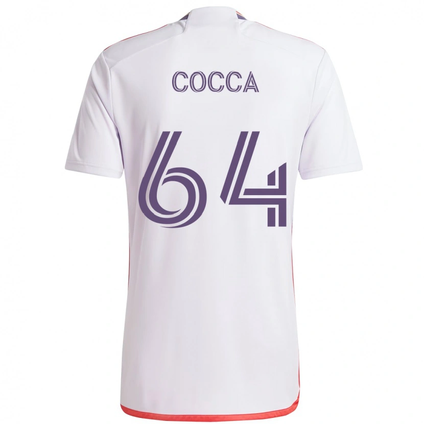 Danxen Heren Manuel Cocca #64 Wit Paars Uitshirt Uittenue 2025/26 T-Shirt