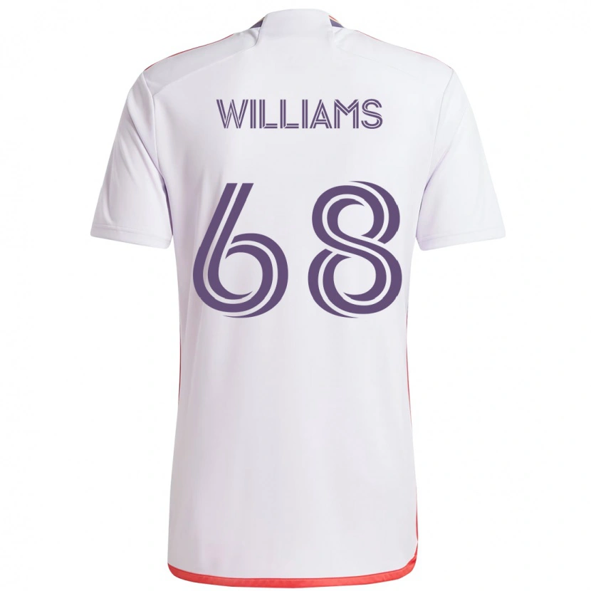 Danxen Heren Thomas Williams #68 Wit Paars Uitshirt Uittenue 2025/26 T-Shirt
