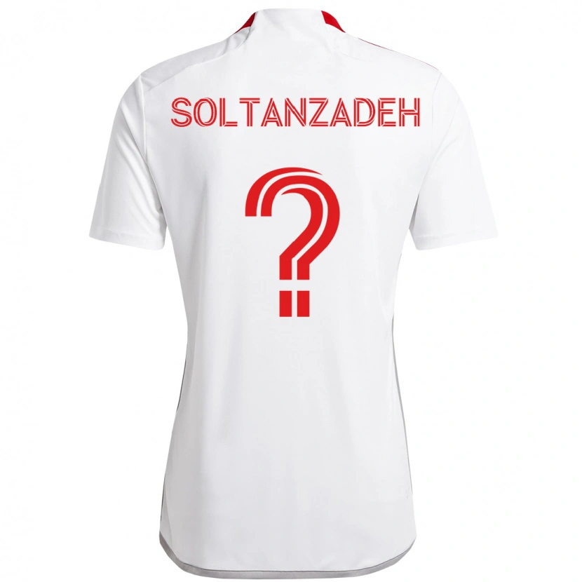 Danxen Heren Shayan Soltanzadeh #0 Wit Rood Uitshirt Uittenue 2025/26 T-Shirt