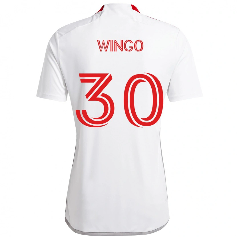 Danxen Heren Henry Wingo #30 Wit Rood Uitshirt Uittenue 2025/26 T-Shirt