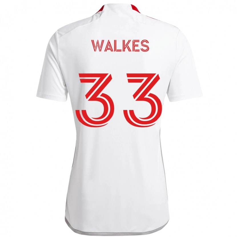 Danxen Heren Reshaun Walkes #33 Wit Rood Uitshirt Uittenue 2025/26 T-Shirt