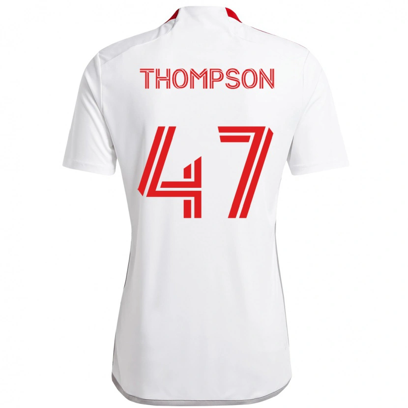 Danxen Heren Kosi Thompson #47 Wit Rood Uitshirt Uittenue 2025/26 T-Shirt