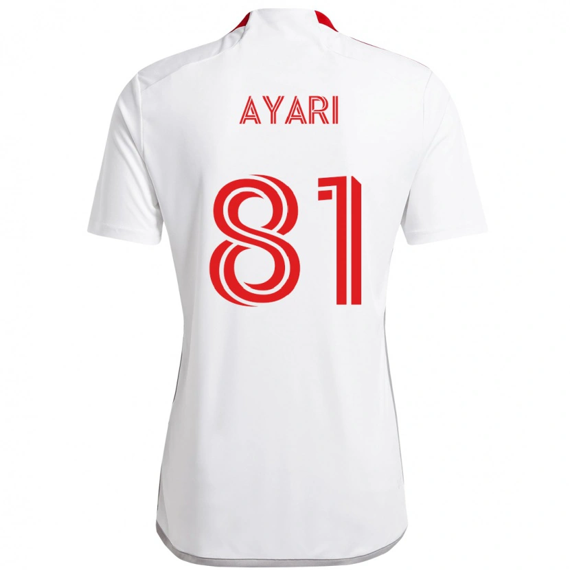 Danxen Heren Hassan Ayari #81 Wit Rood Uitshirt Uittenue 2025/26 T-Shirt