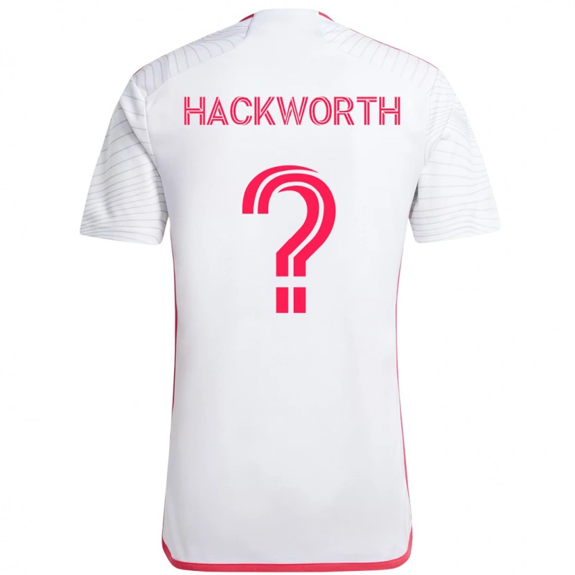 Danxen Heren Larsen Hackworth #0 Wit Magenta Uitshirt Uittenue 2025/26 T-Shirt