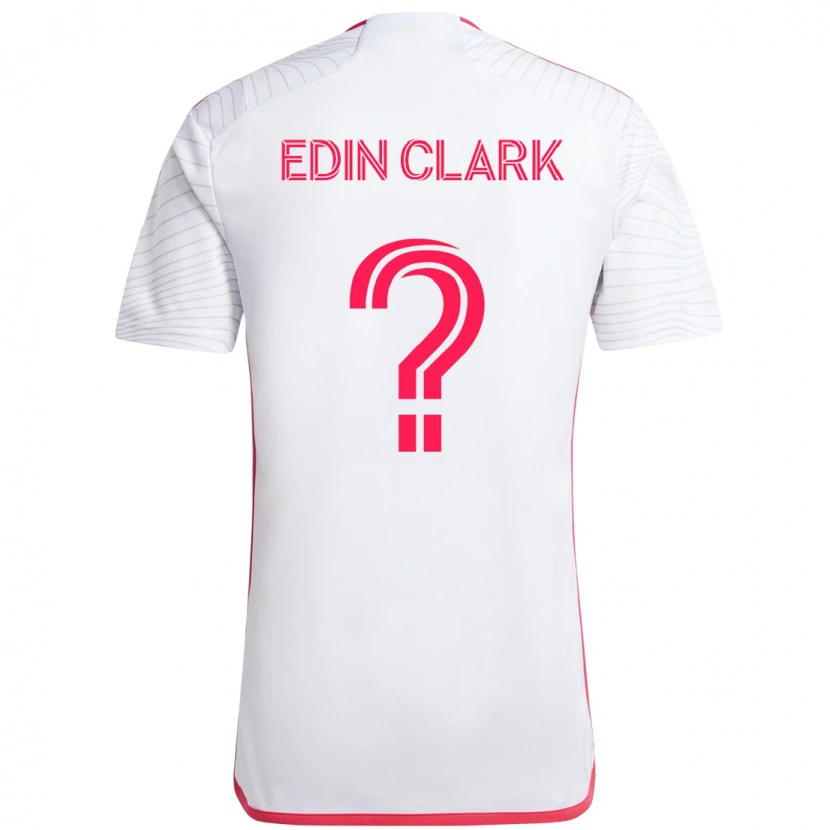 Danxen Heren Edin Clark #0 Wit Magenta Uitshirt Uittenue 2025/26 T-Shirt