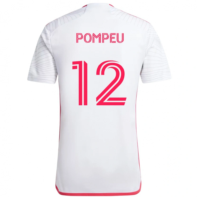 Danxen Heren Célio Pompeu #12 Wit Magenta Uitshirt Uittenue 2025/26 T-Shirt