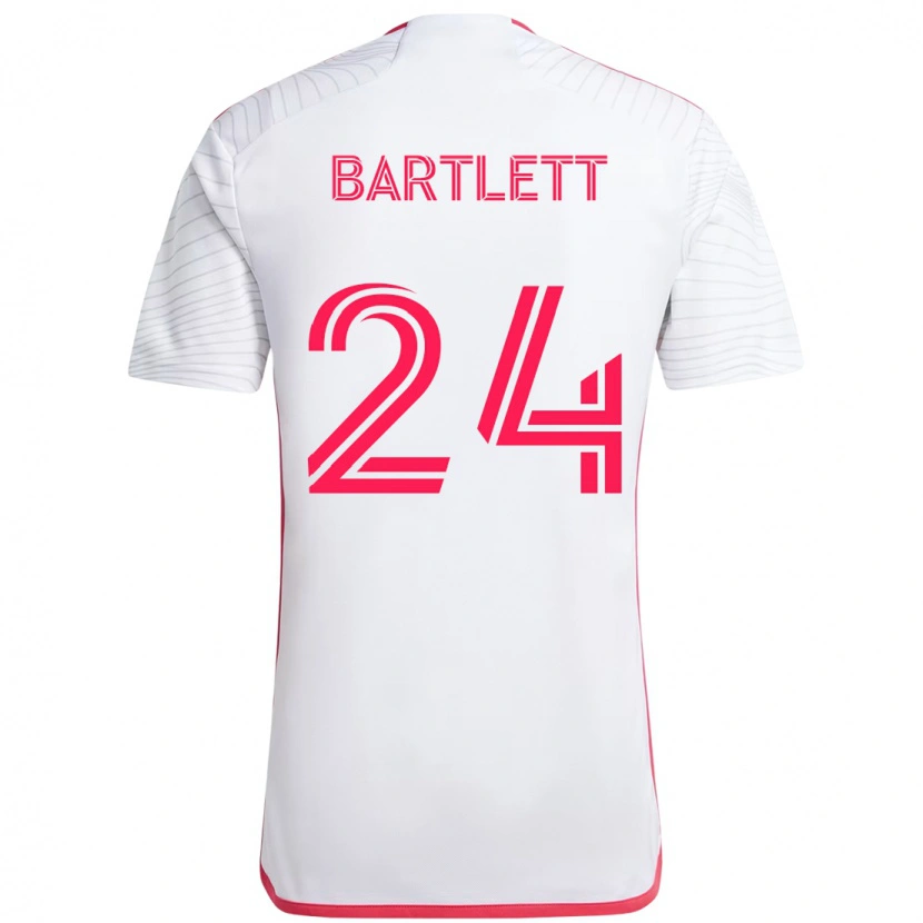 Danxen Heren Lucas Bartlett #24 Wit Magenta Uitshirt Uittenue 2025/26 T-Shirt