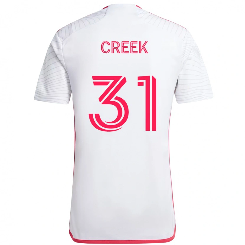 Danxen Heren Michael Creek #31 Wit Magenta Uitshirt Uittenue 2025/26 T-Shirt