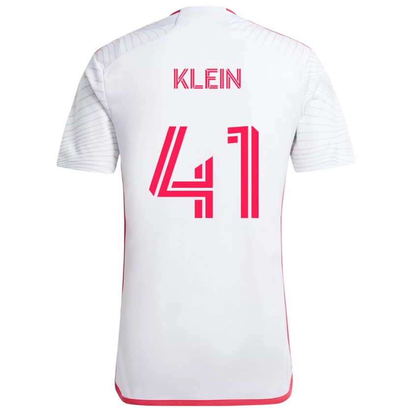 Danxen Heren Johnny Klein #41 Wit Magenta Uitshirt Uittenue 2025/26 T-Shirt