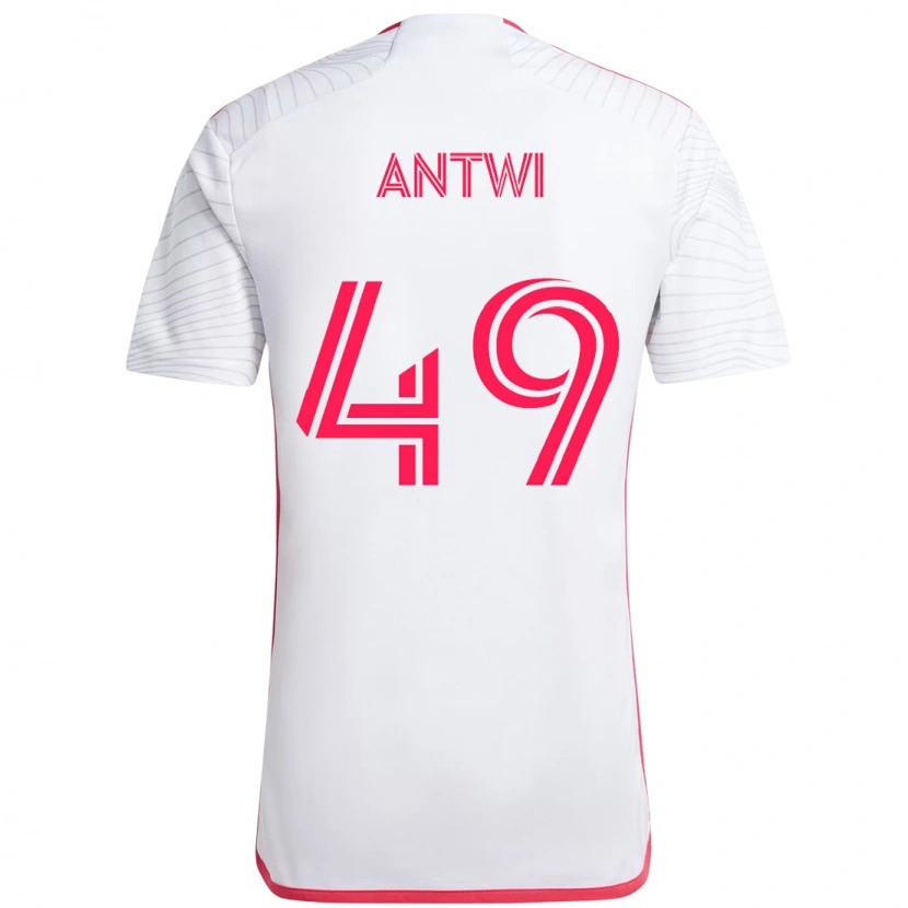 Danxen Heren Seth Antwi #49 Wit Magenta Uitshirt Uittenue 2025/26 T-Shirt