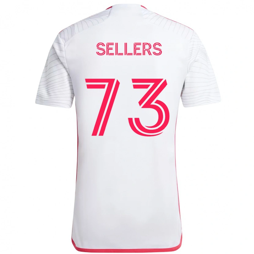 Danxen Heren Braydon Sellers #73 Wit Magenta Uitshirt Uittenue 2025/26 T-Shirt