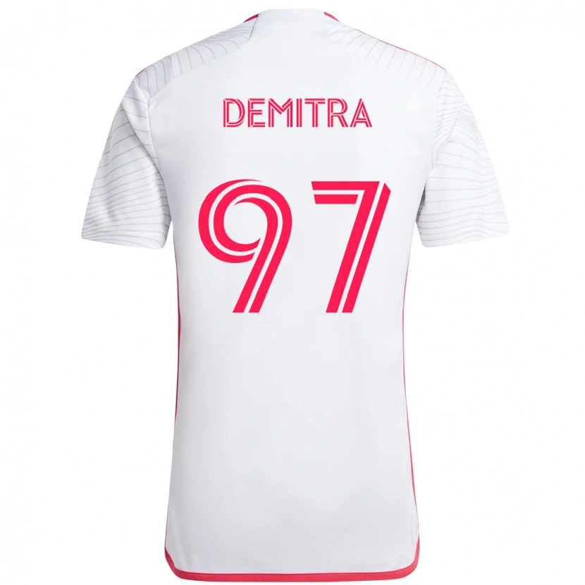 Danxen Heren Lucas Demitra #97 Wit Magenta Uitshirt Uittenue 2025/26 T-Shirt