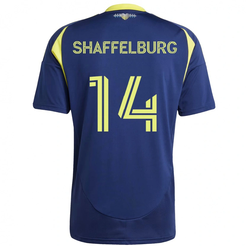 Danxen Heren Jacob Shaffelburg #14 Marineblauw Geel Uitshirt Uittenue 2025/26 T-Shirt