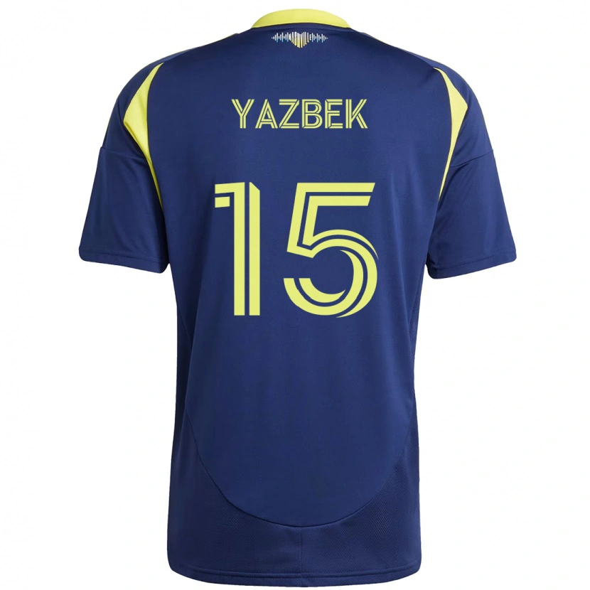 Danxen Heren Patrick Yazbek #15 Marineblauw Geel Uitshirt Uittenue 2025/26 T-Shirt