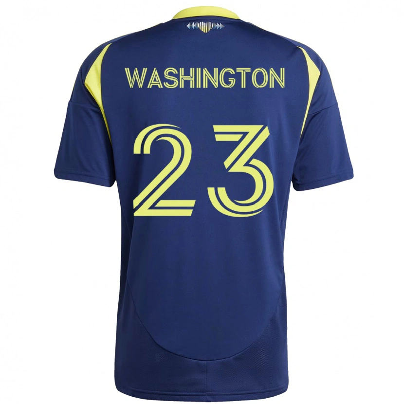 Danxen Heren Taylor Washington #23 Marineblauw Geel Uitshirt Uittenue 2025/26 T-Shirt