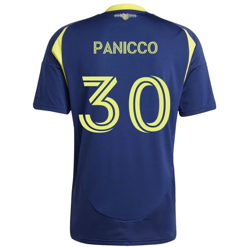 Danxen Heren Elliot Panicco #30 Marineblauw Geel Uitshirt Uittenue 2025/26 T-Shirt