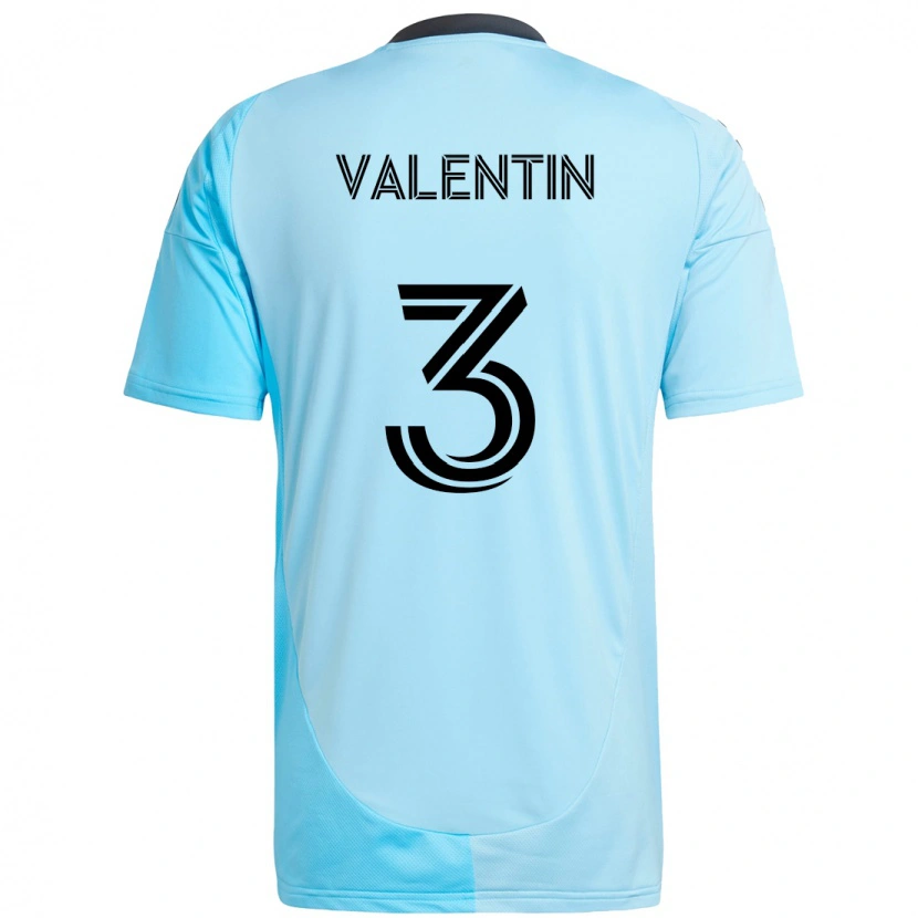 Danxen Heren Zarek Valentin #3 Hemelsblauw Uitshirt Uittenue 2025/26 T-Shirt
