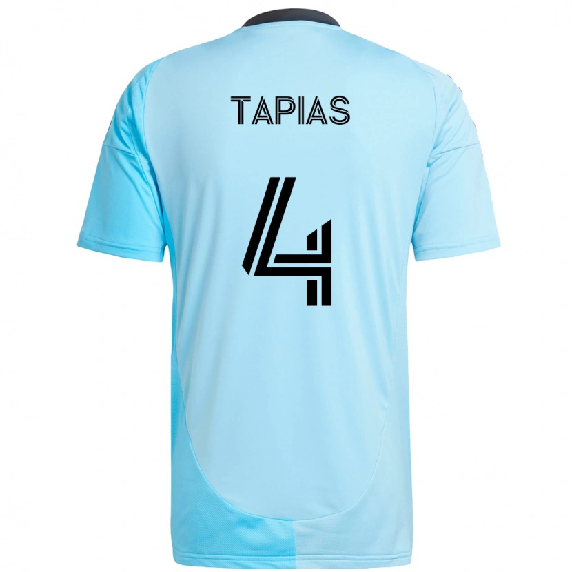 Danxen Heren Miguel Tapias #4 Hemelsblauw Uitshirt Uittenue 2025/26 T-Shirt