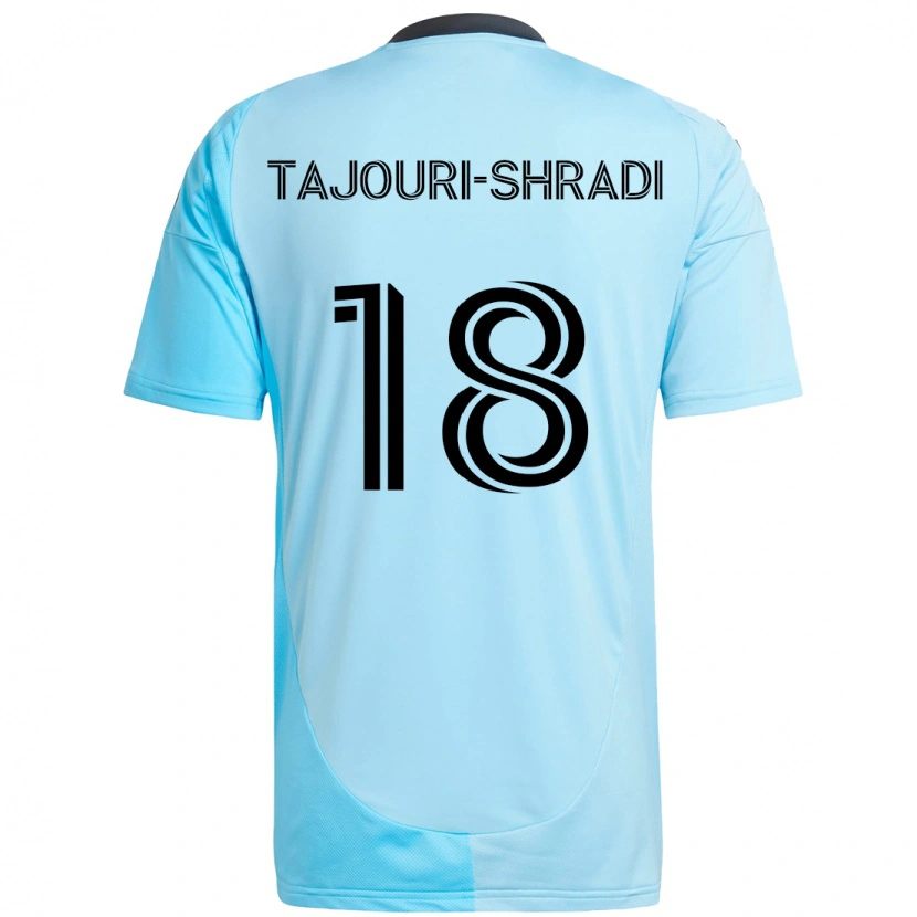 Danxen Heren Ismael Tajouri-Shradi #18 Hemelsblauw Uitshirt Uittenue 2025/26 T-Shirt