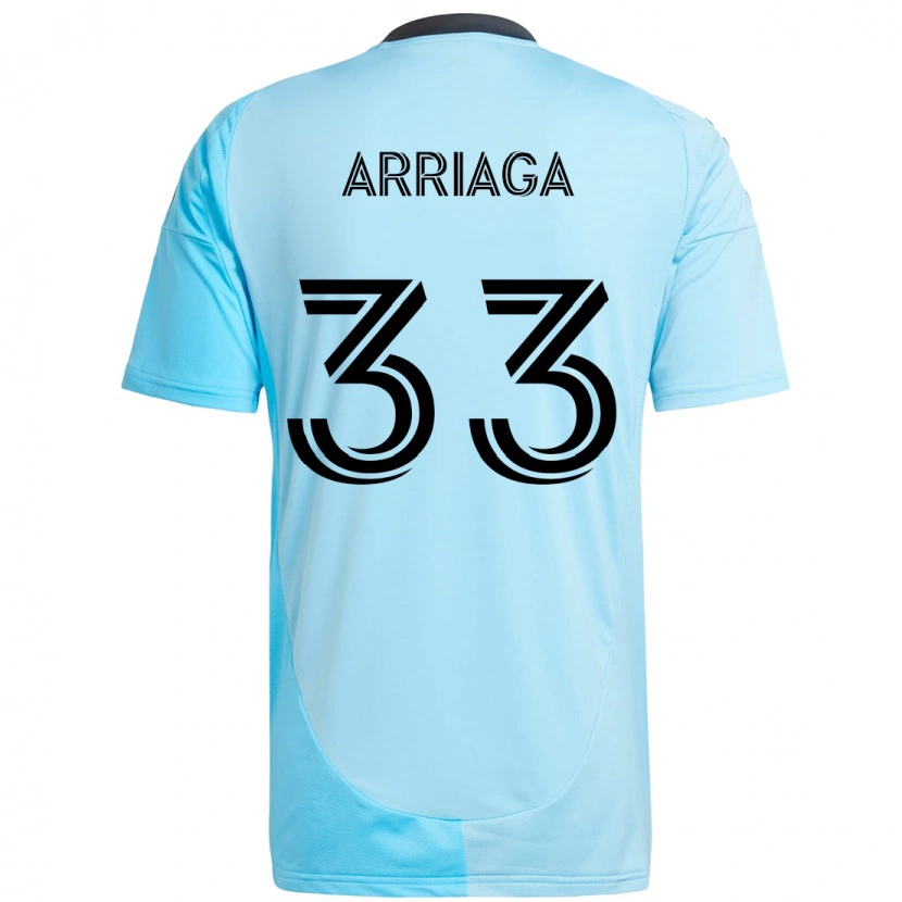 Danxen Heren Kervin Arriaga #33 Hemelsblauw Uitshirt Uittenue 2025/26 T-Shirt