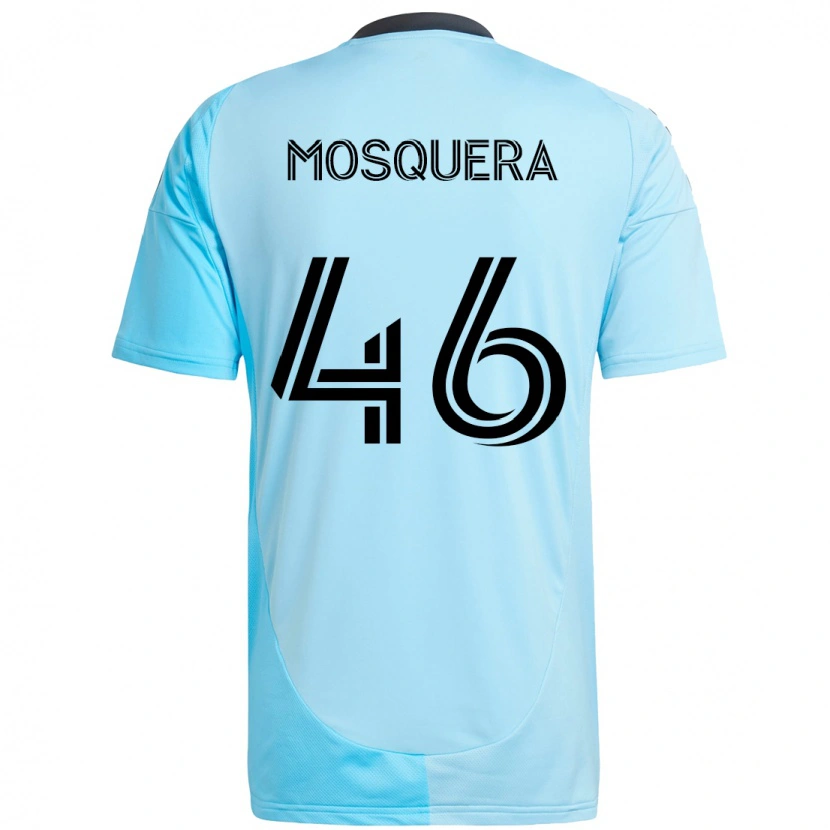 Danxen Heren Juan Camilo Mosquera #46 Hemelsblauw Uitshirt Uittenue 2025/26 T-Shirt