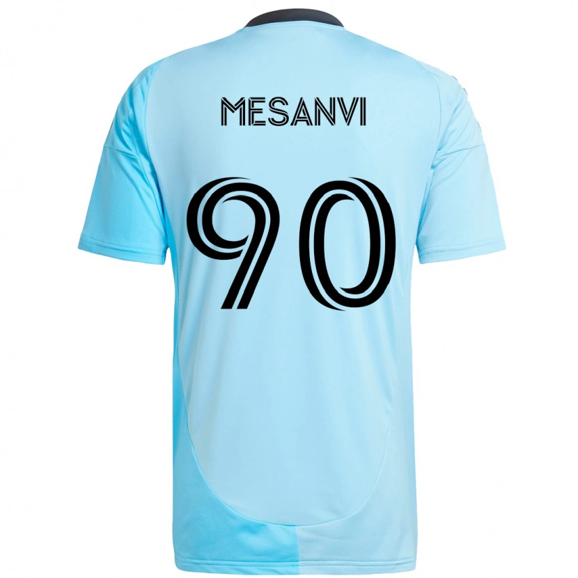 Danxen Heren Loïc Mesanvi #90 Hemelsblauw Uitshirt Uittenue 2025/26 T-Shirt