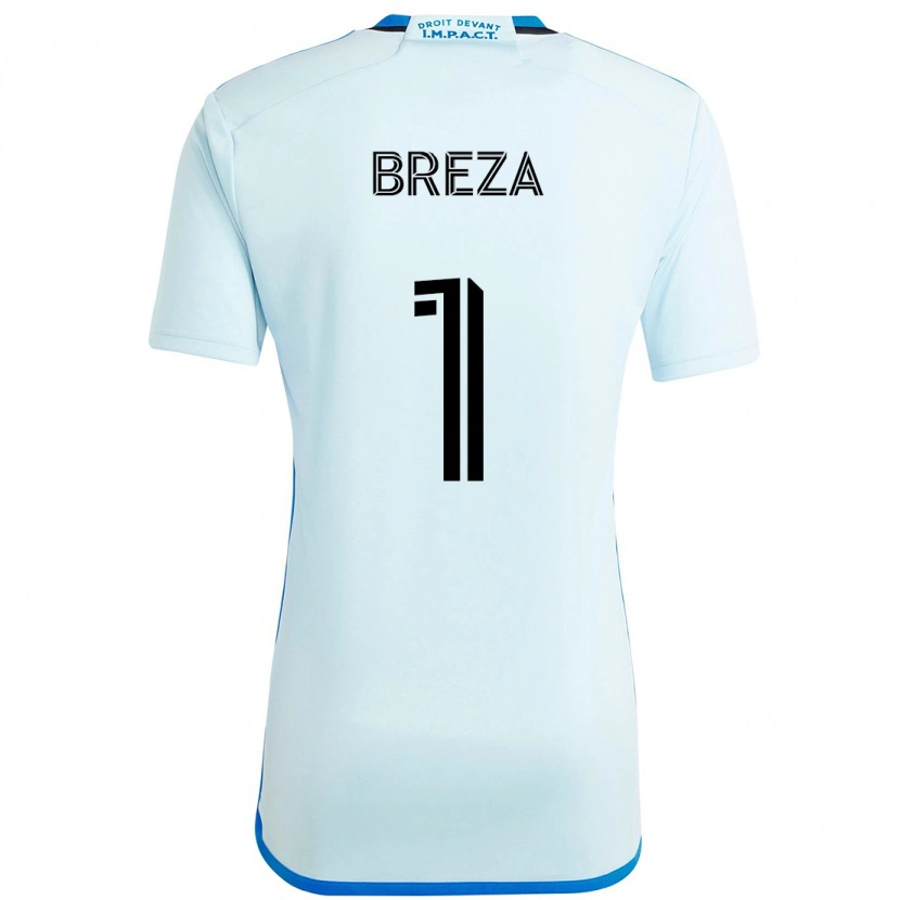 Danxen Heren Sebastian Breza #1 Hemelsblauw Donkerblauw Uitshirt Uittenue 2025/26 T-Shirt