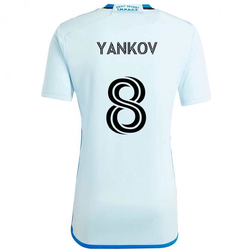 Danxen Heren Dominik Yankov #8 Hemelsblauw Donkerblauw Uitshirt Uittenue 2025/26 T-Shirt
