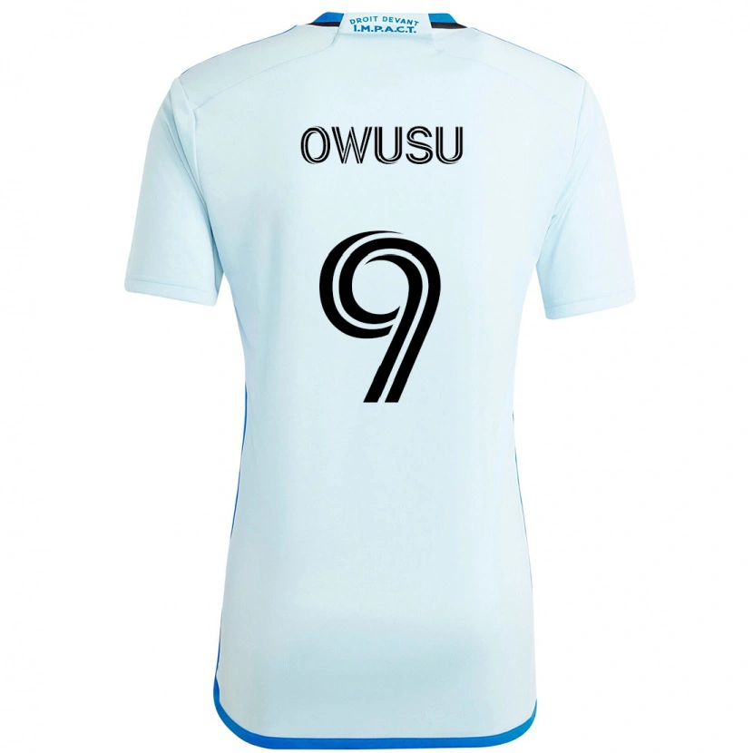 Danxen Heren Prince Osei Owusu #9 Hemelsblauw Donkerblauw Uitshirt Uittenue 2025/26 T-Shirt