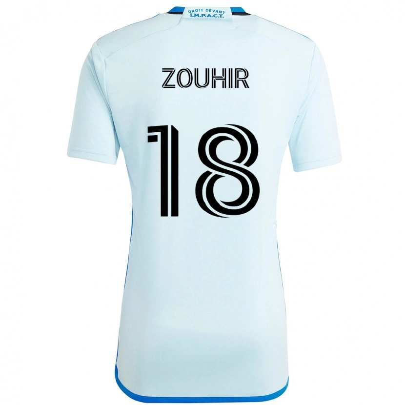 Danxen Heren Rida Zouhir #18 Hemelsblauw Donkerblauw Uitshirt Uittenue 2025/26 T-Shirt