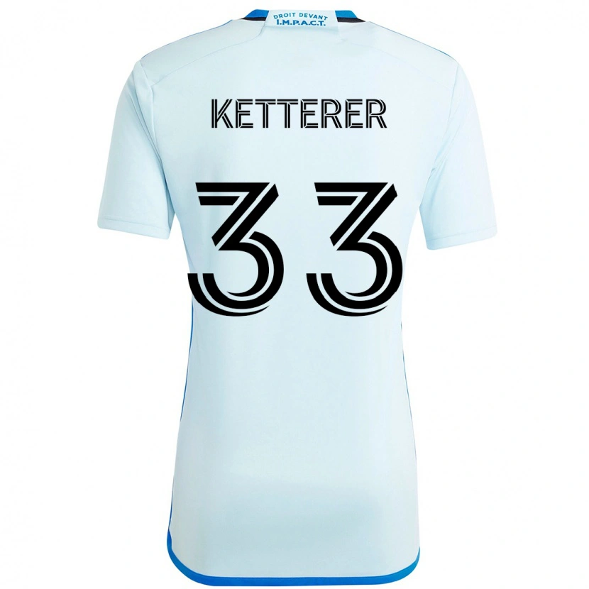 Danxen Heren Logan Ketterer #33 Hemelsblauw Donkerblauw Uitshirt Uittenue 2025/26 T-Shirt