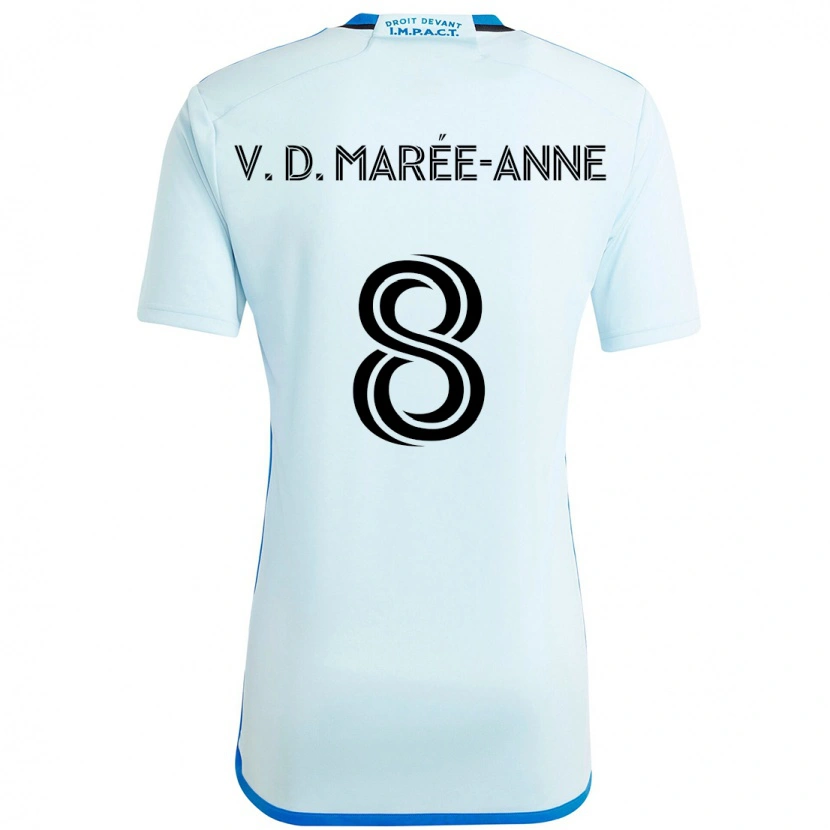 Danxen Heren Van Doesburg Marée-Anne #8 Hemelsblauw Donkerblauw Uitshirt Uittenue 2025/26 T-Shirt