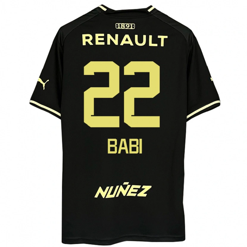 Danxen Heren Matheus Babi #22 Zwart Geel Uitshirt Uittenue 2025/26 T-Shirt