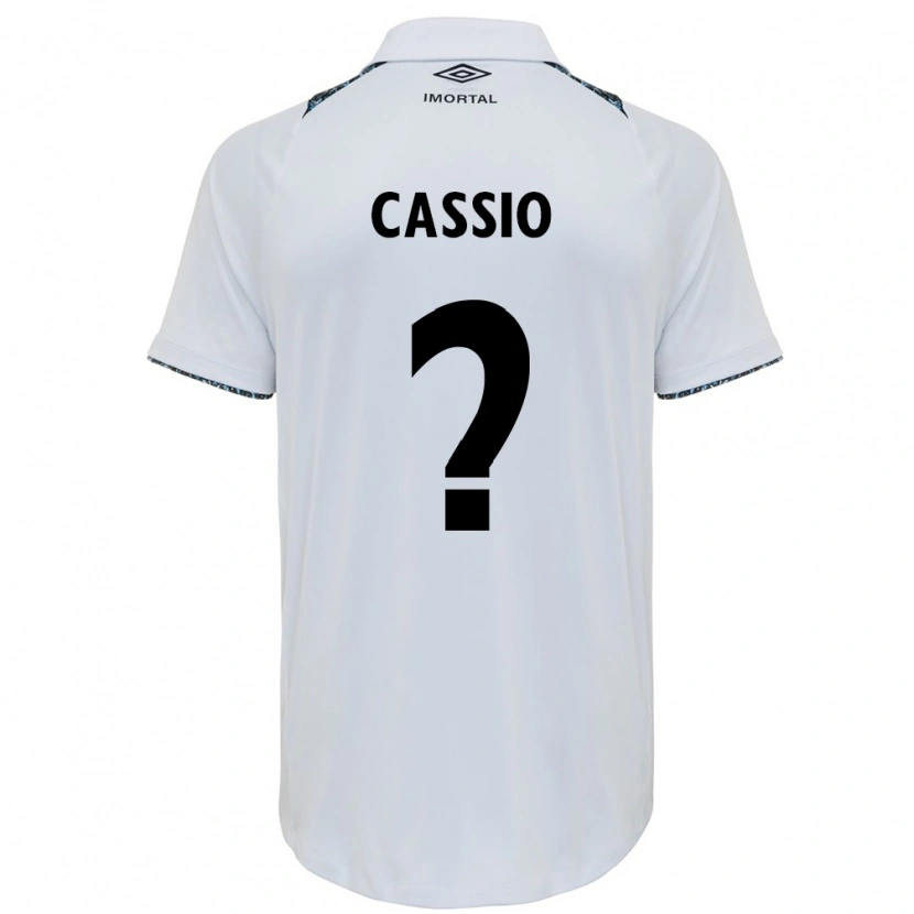 Danxen Heren Cássio Acosta #0 Wit Blauw Uitshirt Uittenue 2025/26 T-Shirt