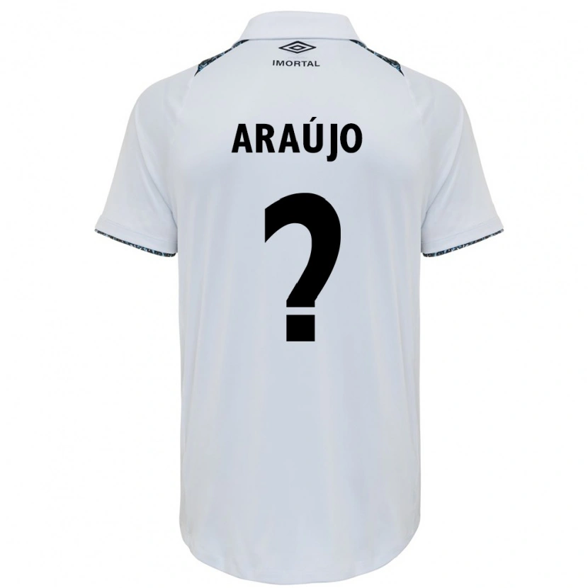 Danxen Heren João Araújo #0 Wit Blauw Uitshirt Uittenue 2025/26 T-Shirt