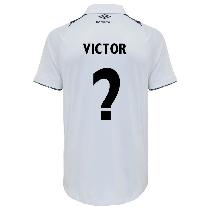 Danxen Heren João Victor #0 Wit Blauw Uitshirt Uittenue 2025/26 T-Shirt