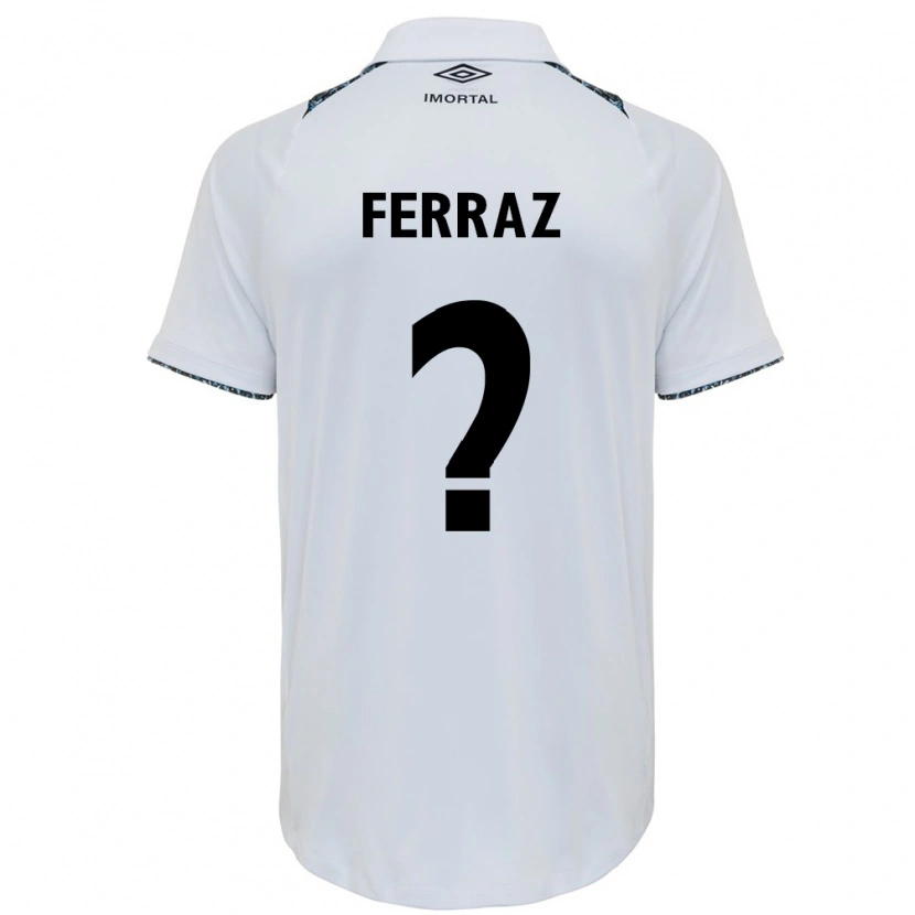 Danxen Heren Vini Ferraz #0 Wit Blauw Uitshirt Uittenue 2025/26 T-Shirt