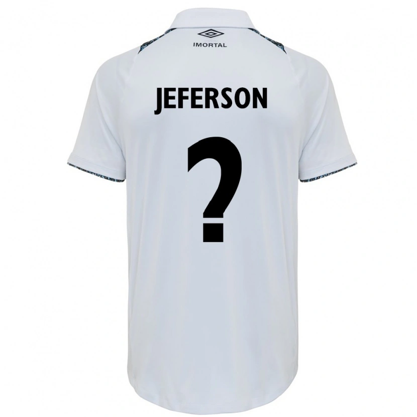 Danxen Heren Jeferson #0 Wit Blauw Uitshirt Uittenue 2025/26 T-Shirt